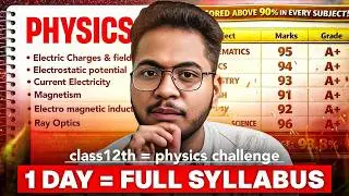 Complete Physics in 1 Day Strategy ‼️