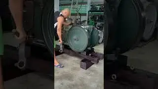 Listen to This 1970 Diesel Engine Sound! #automobile #shortsvideo #machinist #auto #viral