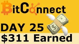 Day 25 | $311.10 Earned in BitConnect | Road to $25k