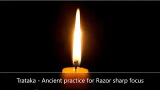 Constant Burning Candle With Om Chanting || Deep Meditation|| Traataka - For Razor Sharp #focus