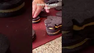 Simple fall cookie idea #autumn #cookie #cookiedecorating #fall #halloween #cookiesrecipe