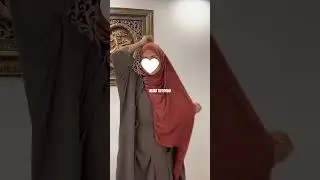Cute Hijab Tutorial 🤎🤍 //unknown// #hijabtutorial #hijab #modeststyle