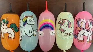 UNICORN SLIME!!! Making Slime with Funny Balloons | Min Slime