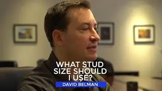 What Stud Size Should I Use?