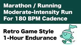 1 Hour Retro Game Style Running Music | Feels Like 180 BPM Cadence | Moderate-Intensity Run [Vol.1]