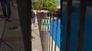 Safety 🤝 Style &mdash;&mdash; Check out this sleek new pool fence we installed ✨ #fence  #poolsafety