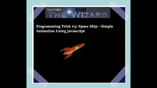 The Wizard's #programming #trick #3: #javascript #spaceship #animation