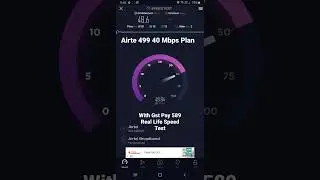 Airtel Xstream fiber 499 plan With Gst 589 Airtel Basic Plan Speed test in Real life 2023 #shorts🔥