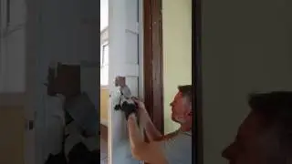 Removing paint from brass door handle with a Speed Heater