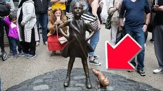 Snowflake Sculptor Attacks Fearless Girl