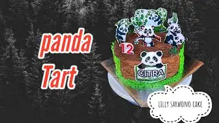 PANDA TART TOPPER