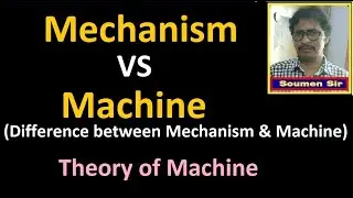 Mechanism vs Machine | difference between Mechanism and Machine |  Machine & Mechanism | TOM