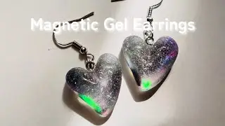 DIY Aurora Earrings with Magnet Gel! ✨ | Handmade Jewelry | Easy Tutorial