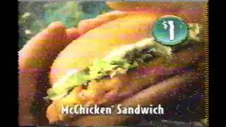 (Low Quality) McDonald's Hot and Spicy McChicken Sandwich Commercial (2002)
