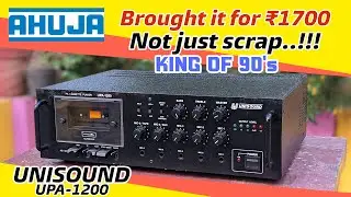 AHUJA UNISOUND UPA-1200 PA CASSETTE DECK PLAYER FULL REVIEW | CASSETTE DECK PLAYER FROM SCRAP