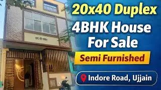 20&times;40 Duplex 4BHK House For Sale in Ujjain | Semi Furnished | Indore Road Property #home