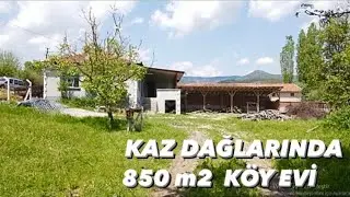 572- ((((SATILDI))) ÇANAKKALE YENİCE KAZDAĞLARI 850 M2 BAHÇELİ  KÖY EVİ