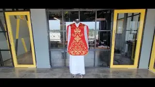 Roman Fiddleback Vestments With Embroidery Designs and Motifs by PSG Vestments