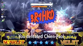 3R1HKO shiny Chien-Pao with Iron Moth and Oranguru #pokemon #pokemonscarletandviolet 