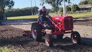 Farming with Grandpa's 1950 Farmall Super A for the first time in 40 yrs.