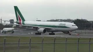 ✈[4K] Alitalia A330 EI-EJP & B777 EI-DBK landing @Narita Airport rwy34R(成田空港)
