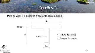 Módulo 10 - Dimensionamento de secções T à flexão simples