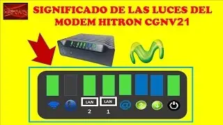 SIGNIFICADO DE LAS LUCES DEL MODEM HITRON CGNV21  CURSO DE MOVISTAR UNO