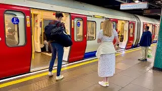 London Underground Hammersmith City Line at Moorgate Station 2021 [4K HDR]
