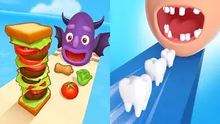 Sandwich Runner VS Smile Rush - All Levels Gameplay Android iOS Ep 4