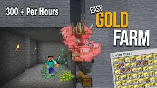 Minecraft Easy Gold Farm 1.20 Tutorial | 5000 Items Per Hours