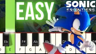 Sonic Frontiers - Main Theme Easy Piano tutorial (I'm Here) Like & Subscribe for more!