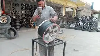 Complete Restoration of Alloy Rims.  #cars #alloyrims #wheels #alloywheels