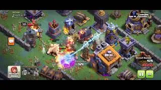 Builder base th 8 best attack strategy Giants+cannon cart#coc