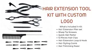 Hair Extension Pliers Set micro ring beads remover & applicator set with your custom logo