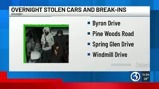 Granby police investigate multiple car thefts involving armed suspects