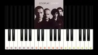 Clocks - Coldplay on Piano - Easy Tutorial