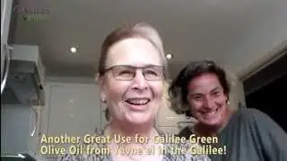 Galilee Green Olive Oil Removes Wood Stain from your Hands!