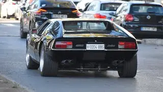 Supercars in Puerto Banus December 2023 [ 3 ] (De Tomaso Pantera GTS, Charger SRT, Brabus G800,...)