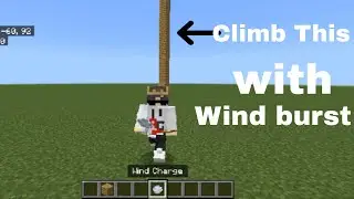 How to climb a tower with wind burst in Minecraft #viral #trending #minecraft #gaming #video #clutch