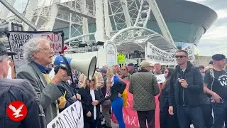 'No to Digital ID' protests held near Labour Party conference in Liverpool
