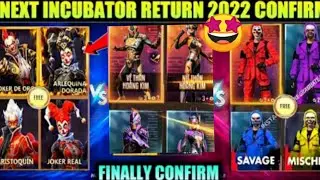 NEXT INCUBATOR FREEFIRE | NEW INCUBATOR FREEFIRE 2022 | HOLI SPECIAL INCUBATOR | FREEFIRE NEW EVENT