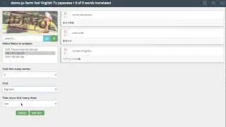 Verbingo: Terms Tool