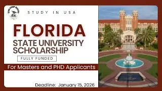 Florida State University 2026 Fully Funded Scholarship | Apply Before It Closes!  #studyinusa