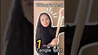 Tangle Test Inside the Washing Test 👀 Real Factory Secrets #hairextensions #hairfactory #test