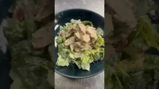 Transforming simple ingredients into a classic Caesar Salad masterpiece! 🥗✨