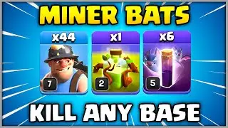 TH13 MINER Attack - Kill Any Base | Th13 Miner Bats Spell Attack In Clash of Clans