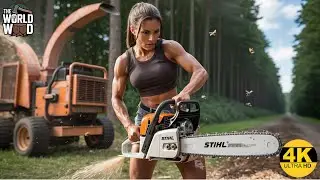 Jaw-Dropping Chainsaw Tree Cutting Skills &ndash; The Chainsaw Roars, Rips Through Massive Tree Trunks! #2