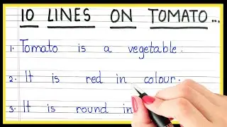 10 lines on Tomato in English | Essay on Tomato in English | Tomato par essay English mein