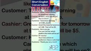 Simple English conversation in train station🚉🚉🚂