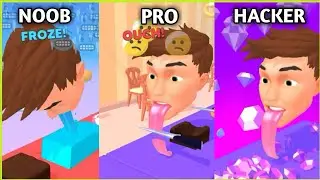 Lick Food Noob vs Pro vs Hacker - All Games Levels 1-20 Gameplay Walkthrough | Part 1